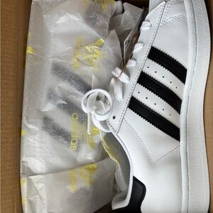Adidas Classic White and Black Sneakers